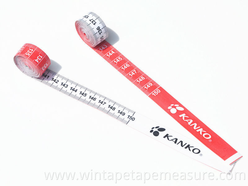 150cm promotional fiberglass sewing tailoring materials medical rulers types of tape measures with company logo and name